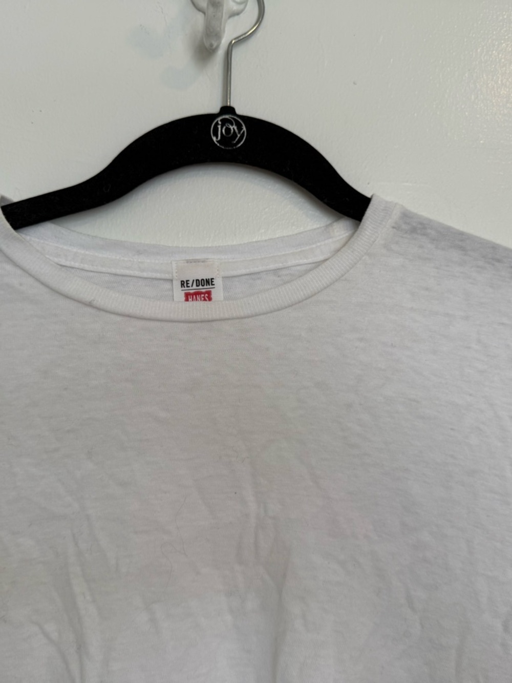 Re/Done White Crewneck Tee